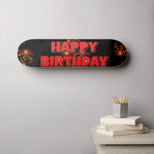 Skateboard Faites du patinage de jour ! Joyeux anniversaire