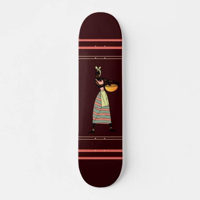 Skateboard féminin d'Afrique (Devant)