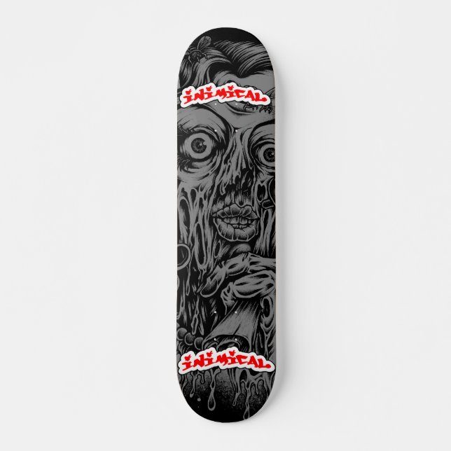 Skateboard Femme zombie inimitable (Devant)