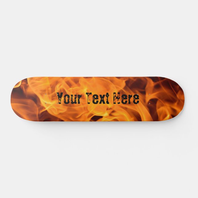 Skateboard Feu personnalisé ! Flames Skate Deck Skateboard/Wa (Horz)