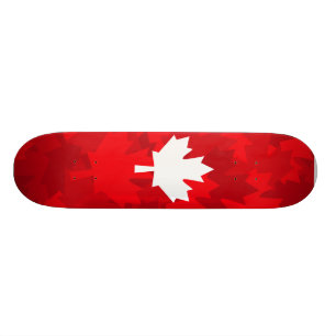 Skateboard Feuille d'érable canadienne Camo
