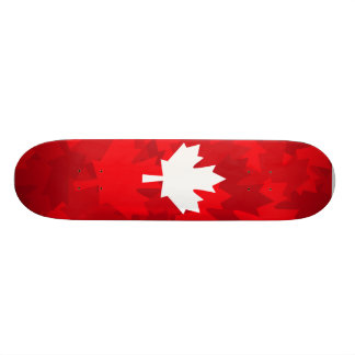 Skateboard Feuille d'érable canadienne Camo