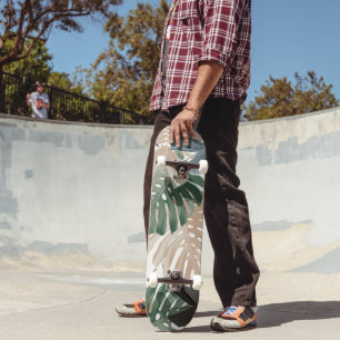 Skateboard Feuilles de jungle tropicale Monstera 3