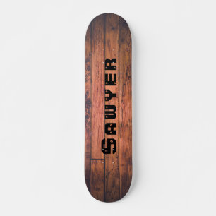 Skateboard Feuilles de plancher rustique en tôle de bois pers