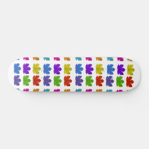 Skateboard Feuilles d'érable colorés