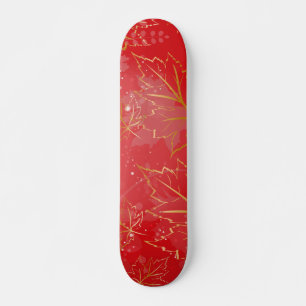 Skateboard Feuilles d'or 6