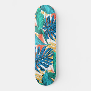 Skateboard Feuilles tropicaux exotiques
