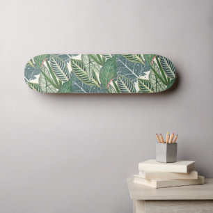 Skateboard Feuilles verts tropicaux
