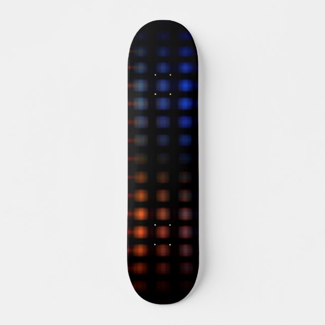 Skateboard Feux brillants colorés (Devant)