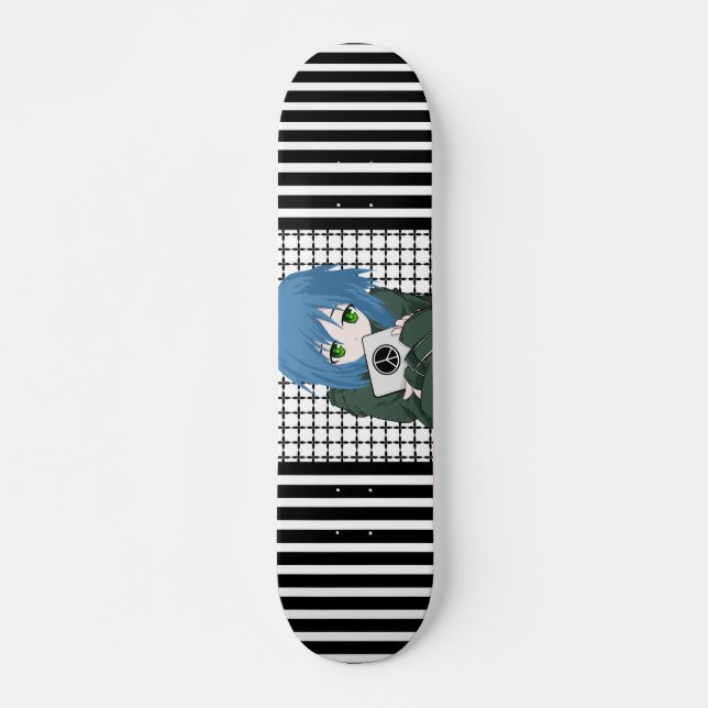 Skateboard Fille avec tablette (Devant)