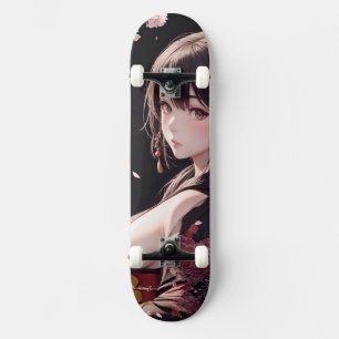 Skateboard Fille d'anime