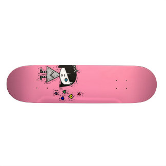 Skateboard fille de l'emo