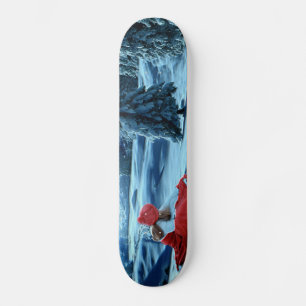 Skateboard Fille de Noël en traîneau