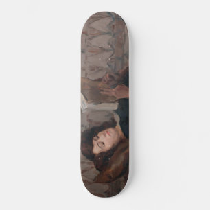 Skateboard Fille Lire un livre (Reculer sur un Divan)