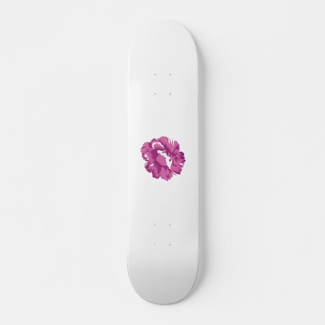 Skateboard Fille, Pale Megenta, Santé Royale (Devant)