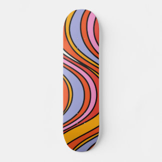 Skateboard Fils psychédéliques rétro Hippie