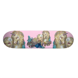 Skateboard Fiona et le cheval d'imaginaire de PLANCHE À