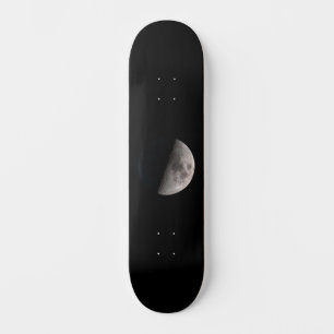 Skateboard First quarter moon phase 