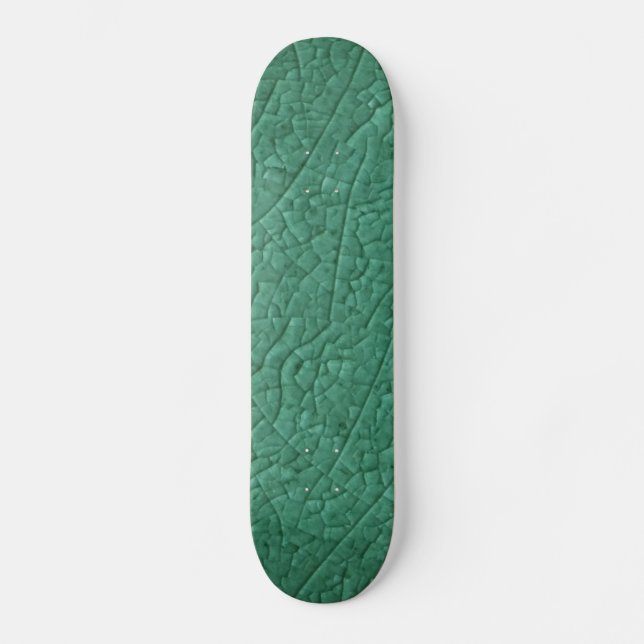 Skateboard Fissures en pierre verte Skate (Recto)