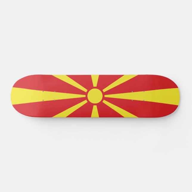 Skateboard Flag de Macedonia (Horz)