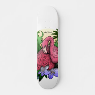 Skateboard Flamant rose