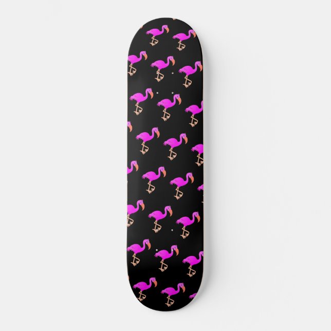 Skateboard Flamants roses mignons - Joyeux (Recto)