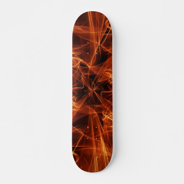Skateboard Flames Fire Skate (Devant)