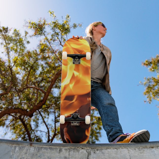 Skateboard Flamme (Extérieur 1)