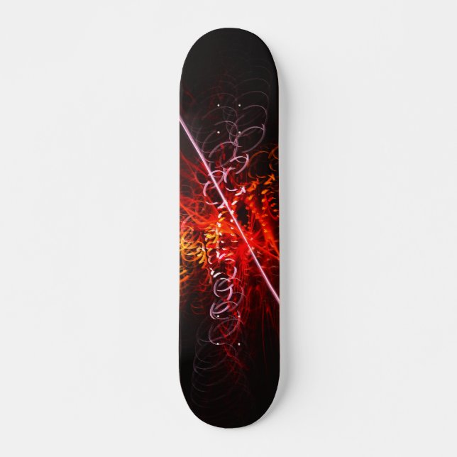 Skateboard Flammes Hypno : Patinage (Devant)