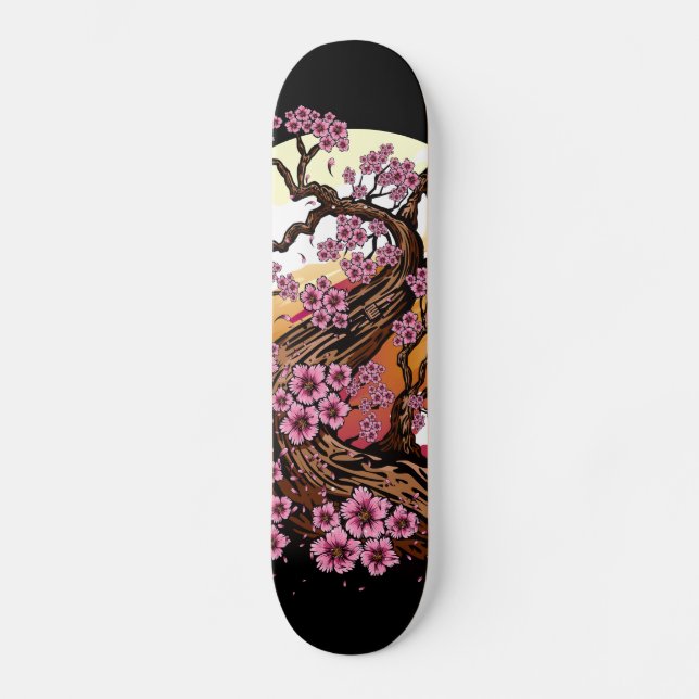 Skateboard Fleur de cerisier sauvage (Recto)