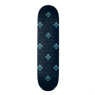 Skateboard Fleur De Lis Pattern