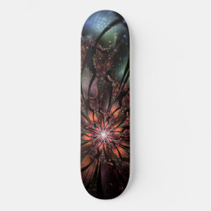 Skateboard Fleur imaginaire fractale douce et tendresse