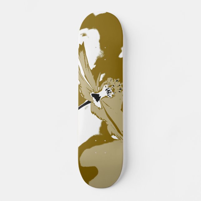 Skateboard Fleur seule - Skate Art (Recto)