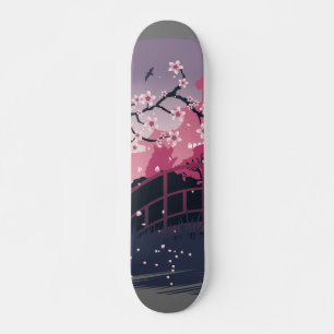 Skateboard Fleur sombre