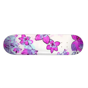 Skateboard fleurs
