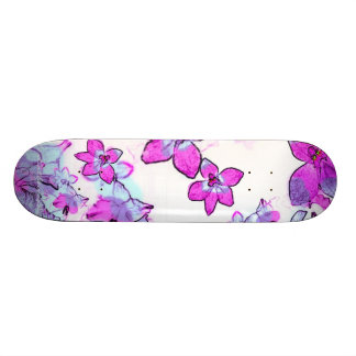 Skateboard fleurs