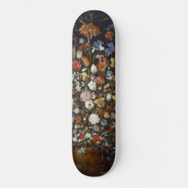 Skateboard Fleurs dans un bâtiment en bois (par Jan Brueghel)
