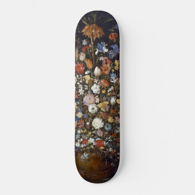 Skateboard Fleurs dans un bâtiment en bois (par Jan Brueghel) (Recto)