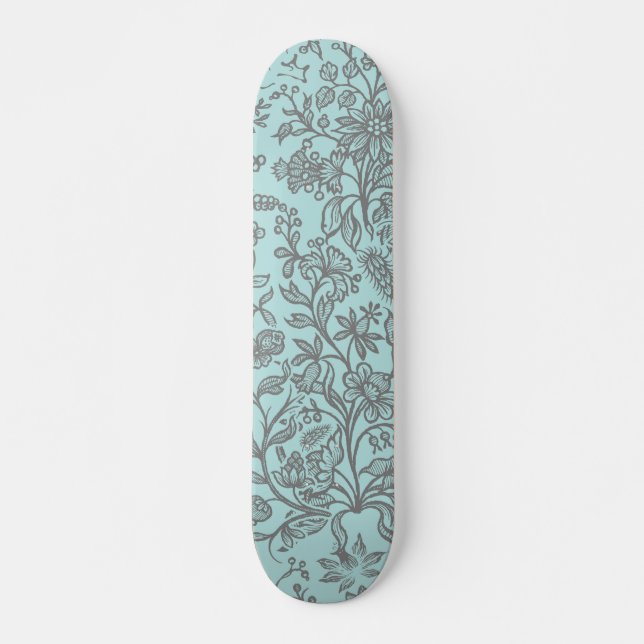 Skateboard Fleurs décoratives 7 (Devant)