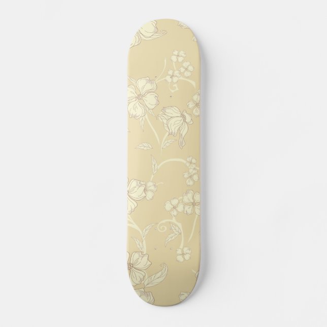 Skateboard Fleurs déplaisantes Motif 8 (Recto)