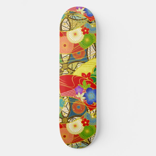 Skateboard Fleurs d'été (Recto)