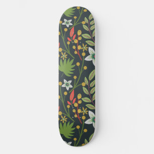 Skateboard Fleurs motifs colorées florales sans couture et qu