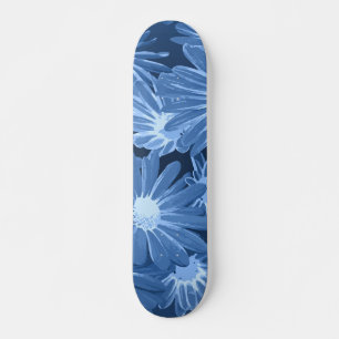 Skateboard Fleurs rouges et jaunes 3