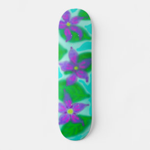 Skateboard Fleurs tropicales