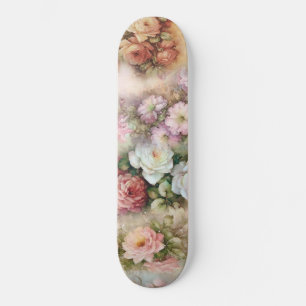 Skateboard Fleurs vintages