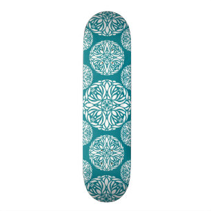 Skateboard Flocon de neige floral d'hiver