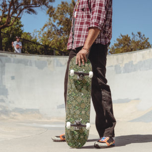 Skateboard Floraison celtique