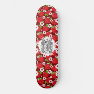 Skateboard Floral et Fraises