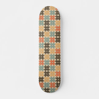 Skateboard Floral Pattern