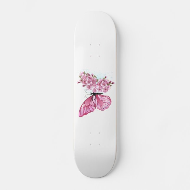Skateboard Flower Butterfly (Recto)